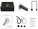 Bluetooth Headset, Thanku Earbuds V4.2 Wireless Headphones Earphones Noise Cancelling with Mic HandsFree for Business/Office/Driving In-Ear Earpieces for iPhone and Android-Black
