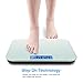 GDEALER Body Scale 400lb/180kg Digital Bathroom Scale with 6mm Tempered Glass Surface, Step-On Technology, High Precision, Extra Large Lighted LCD Display