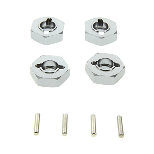 GPM Racing Alloy 17mm Wheel Hex for 1:8 HPI Savage Flux, Grey