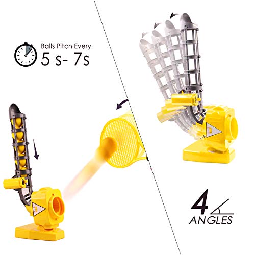DEVAN Baseball Tennis Pitching Gaming Machine Toys, Training Sports ,Gym,Early Development Toys Outdoors Sports Gaming for Kids and Toddlers.(Batteries Included)