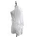 AIBIYI Vintage Inspired Lace Soft Tulle Wedding Veils For Bride With Comb 2 Layers A2