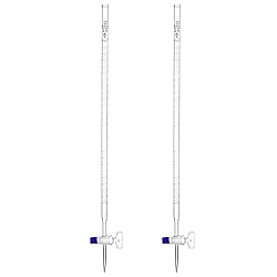 QWORK 25mL Class A Borosilicate Burette with Glass