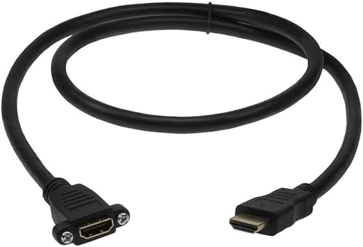 Amazon.com: 1ft Panel Mount HDMI Cable with Hi-Speed Ethernet v1.4
