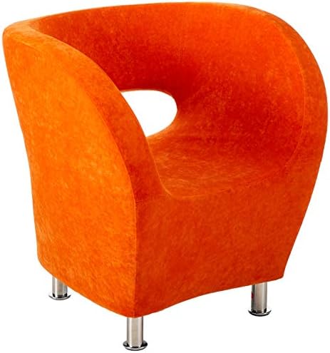 Amazon Com Christopher Knight Home Ckh Modern Microfiber Accent Chair Orange Furniture Decor