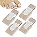 VIVEsole Hammer Toe Straightener (4 Pack) - Broken Toe Corrector Wrap, Compression Cushion for Women, Men, Seniors, Reusable and Soft Splint, Overlapping Pain Relief Separator Bandage