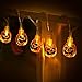 Halloween String Lights, YUNLIGHTS 13ft 30LEDs 3D Jack-O-Lantern Pumpkin Lights with Remote Control, 8 Modes Battery Operated Outdoor Halloween Lights, Warm White