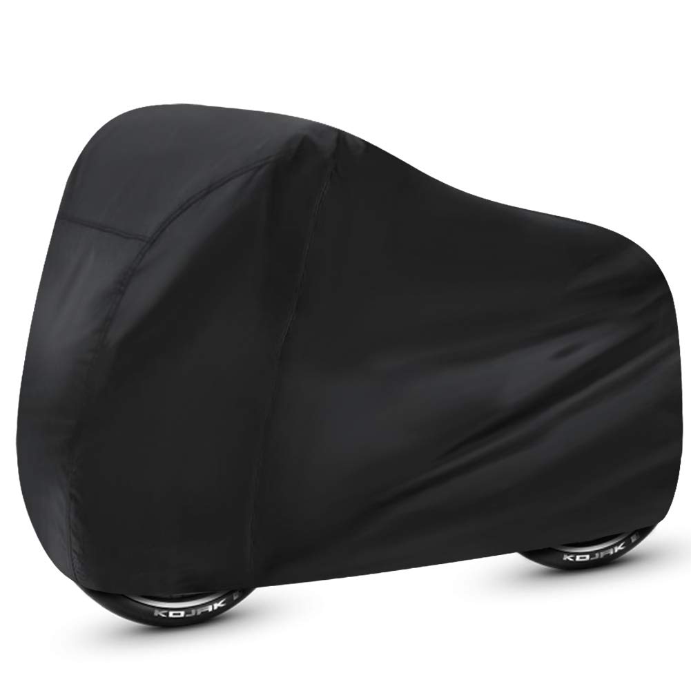WooZuu Bike Covers for Outside Storage, Waterproof Bike Covers, 190T Nylon Bike Cover Anti Dust Rain UV Protection Bicycle Storage Cover for Mountain Bike, Road Bike (Black)