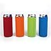 Slim Can Beer Insulators Premium Neoprene Beverage Cooler Assorted Colors, 4 Pack