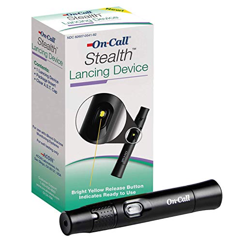 Stealth Adjustable Lancing Device for Blood Glucose Testing by On Call, 11 Depth Settings to Minimize Pain, Pen for Diabetes Monitoring - Thumbnail 4