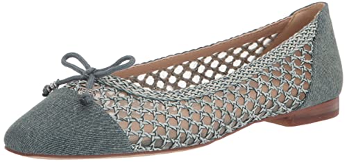Sam Edelman Women's May Flat Washed New Blue 6 Medium