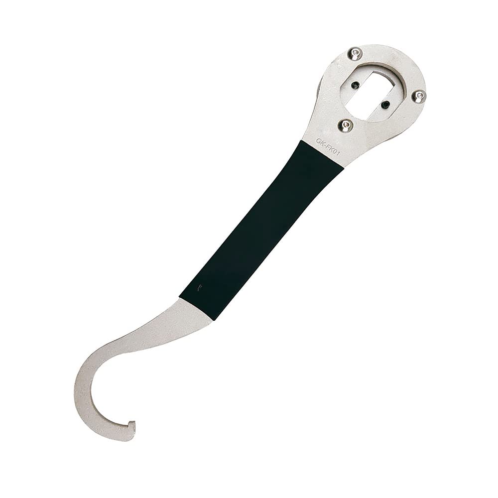 Bicycle Bottom Bracket Spanner Wrench, Bike Lock Ring Remover Tail Hook Spanner Headset Removal Tool Multi Repairing Wrench