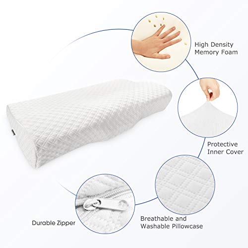 Cervical Pillow for Neck and Shoulder Pain, Coisum Orthopedic Memory