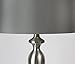Grandview Gallery Table Lamps with Dark Grey Lamp Shade, Set of 2 - Brushed Nickel Body with Grey Linen Shade, 26.5