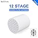 12 Stages Shower Filter Cartridge Replacement, badiJum High Output Universal Showerhead Water Filter Cartridge to Remove Chlorine, Flouride and Heavy Metals - 1 Pack