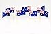 Pack of 100 Australian Flag Toothpicks for Plate and Food Decoration - For Sandwiches, Burgers, Desserts, and More