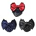 6 Pack Two-Way Bowknot Decor Snood Net Barrette Hair Clip Bun Cover Valentine's Day Women Day Gifts