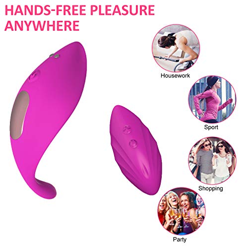 Vibratorepunto-Sessuali-Donna-Punto-G-Vibratori-Squirting-Sesso-Realistico-con-TelecomandoStimolatore-Clitorideo-ovetto-Vibrante-DonnaUSB-RicaricabileDesign-100-Impermeabile