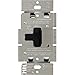 Lutron Toggler Incandescent Dimmer Switch, 600-Watt Single-Pole Preset, AY-600P-BL, Black