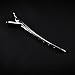 24 Packs 3.5 Inches Hair Clips for Women Professional Non-Slip Hairdressing Curl Setting Natural Hair Sectioning Clips Metal Alligator Clips for Hair Extensions Silver Color (Silver)