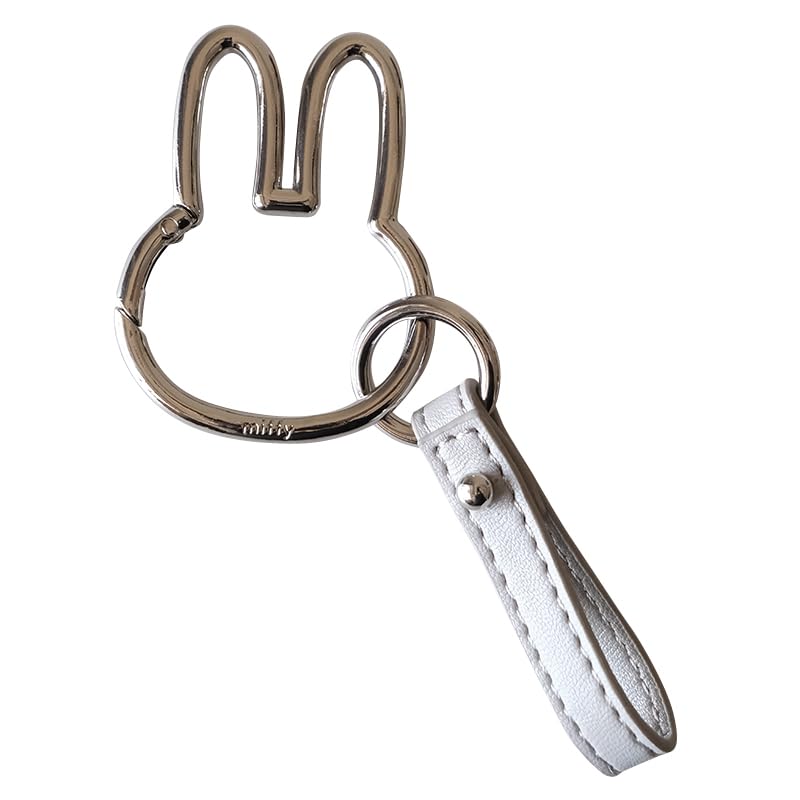 【 miffy ミッフィー 】カラビナ スマート キーホルダー miffy ミッフィーグッズ キャラクター カワイイ キーホルダー ホルダー プレゼント (SV) の商品画像