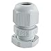 uxcell 10 Pcs PG9 White Plastic Waterproof Cable Glands Joints