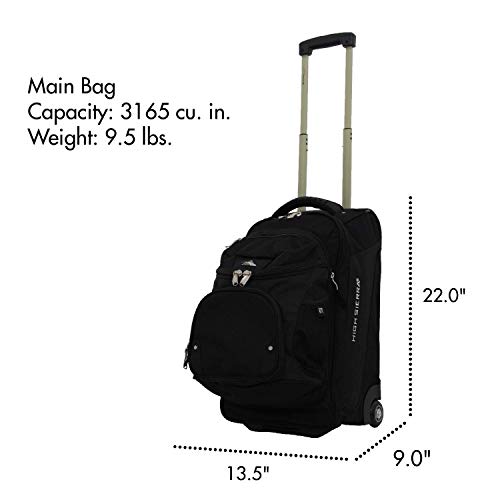 High Sierra AT3 Rolling Backpack, Black, 22Inch Pricepulse