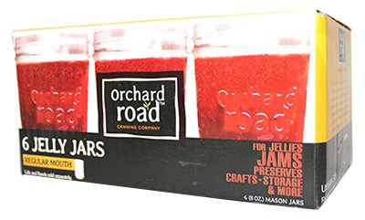 ORCHARD ROAD CANNING 504 6Pk 8Oz Jelly Jar