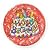 Celebrate Hologram Happy Birthday Birthday Cake With Candles Plates and Cups