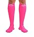 Mojo - Compression Socks for Women and Men 20-30mmHg Knee High - Medical Graduated Compression Socks for Varicose Veins Circulation, Swelling, Travel - Pink, Medium - M809