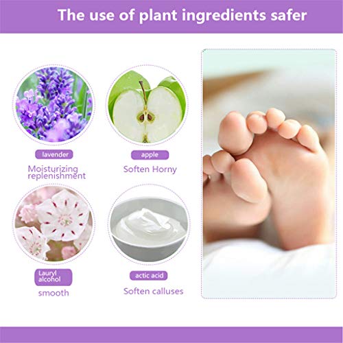 Foot Peel Mask, Cracked Heel Treatment Foot Peeling Mask Dead Skin Remover for Feet Baby Soft Foot Mask 1 Pair (B)