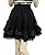 JXG Women Pleated Mesh Elastic Waist Skater Pleated Midi Cupcake Skirt