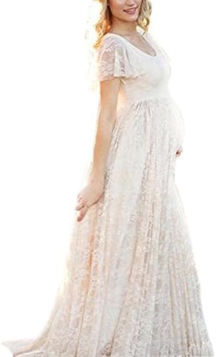 famesale Photography Maternity Dress,Women Pregnant Dress, Maternity Photo Shoot Props Pregnancy Maxi Dresses