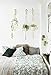 Mkono Macrame Plant Hanger Indoor Outdoor Hanging Planter Basket Cotton Rope 4 Legs 41 Inch