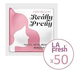 La Fresh Travel Lite Makeup Remover Wipes, Makeup Remover, Face Cleansing Wipes, Facial Wipes, TSA Friendly, No Spill, 48 Count