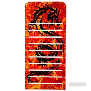 AWMA Martial Arts Karate Belt Display (10 Belt (Black Dragon Fire))