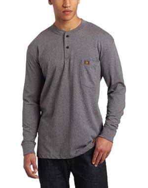 RIGGS WORKWEAR Men's Big & Tall Long Sleeve Henley
