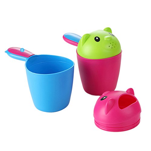 image for Muhan Baby Bath Waterfall Rinser Water Scoop Cartoon Bear Thickened La