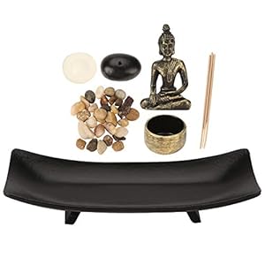 Bronze Buddha Incense Burner HT217 Tabletop Buddha Zen Garden Wooden Incense Stick Holder for Decor Gift Meditation Relax