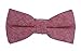Born to Love Boys Kids Pre Tied Adjustable Bowtie Easter Holiday Party Dress Up 4 Inches Red Chambray Linen Bow Tie