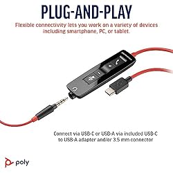Poly Blackwire 5210 Wired Headset