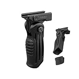 AIMID Tactical AR 15 Folding Vertical Grip Plug Storage RIS Picatinny 5 Position