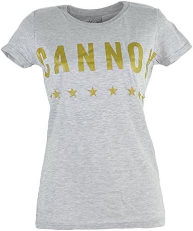 Shannon Briggs The Cannon Lets Go Champ Womens Tshirt Tee Boxer Gray Boxer Small