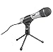 Audio-Technica ATR2100-USB USB/XLR Microphone with Knox Gear Boom Arm, Shock Mount, and Pop Filter