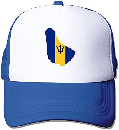 PJ090KA Custom Particular Unisex Flag Of Barbados Sun Caps Hat Royalblue