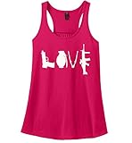 Comical Shirt Ladies Gun Love T Shirt Pistol Rifle 2nd Amendment Racerback