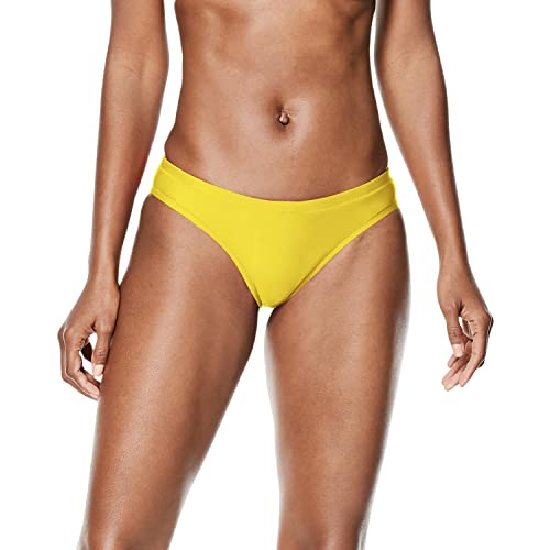 Speedo Swimsuit Bottom Bikini Endurance Cheeky Hipster Bas, Jaune Vif, XL Femme