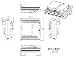 DIN Rail Mount Pinout Breakout Terminal Block