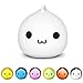 CestMall Waterdrop Silicone LED Night Light for Kids,Multicolor Nursery Cute Lamp, Battery Powered,Tap Control Touch Sensor Nightlight for Baby Children Toddler Infant (A)