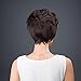 Vibola Women Short Black Brown FrontCurly Hairstyle Synthetic Hair Wigs For Black Women Wig cap