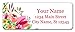 Personalized Return Address Labels - Beautiful Flowers - Self Adhesive Stickers (60-1020 Full Color Labels)